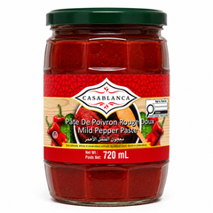 Casablanca Mild Red Pepper Paste – Traditional Sweet Pepper Spread 720mL