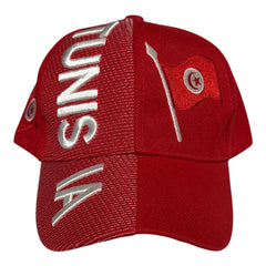 Tunisian Flag Hat Chapeau