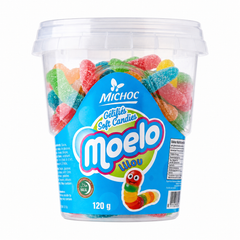 Michoc Moelo Lilou Soft Gummy Worm Candies 120g