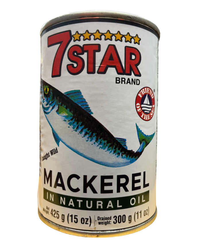 7Star Wild Mackerel in natural oil  425g