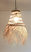 Load image into Gallery viewer, Moroccan Handwoven Seagrass Lampshade with fringes
