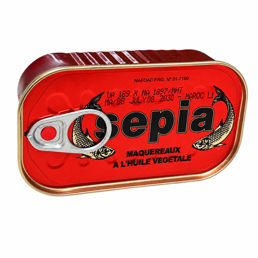 Sepia Mackerel in Vegetable Oil
 125g