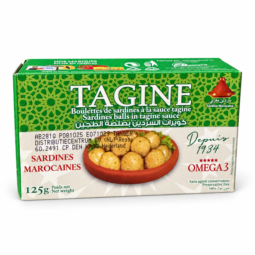 Tagine Moroccan Sardine Balls in Tagine Sauce – 125 g