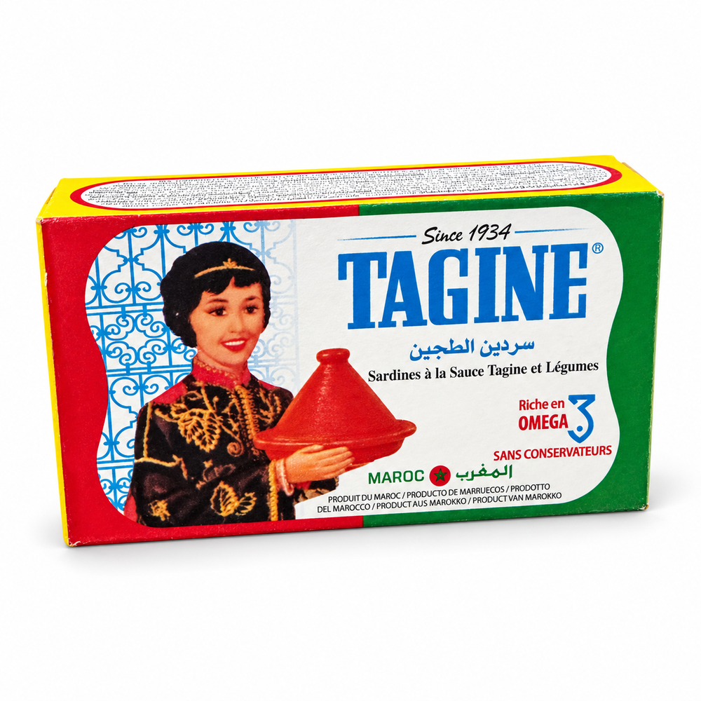 Tagine Moroccan Sardines in Tagine Sauce with Vegetables
 – 125 g