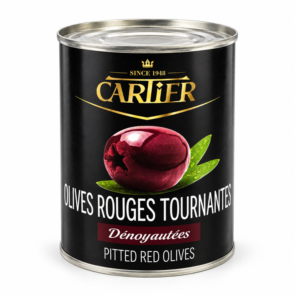 Cartier Pitted Red Olives – 850 g