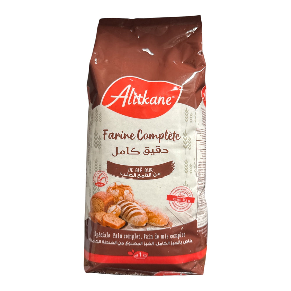 AL ITKANE Whole Wheat Flour – Farine de blé Complet 1kg