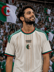 Algeria Fan Jersey – Cream/Green Edition