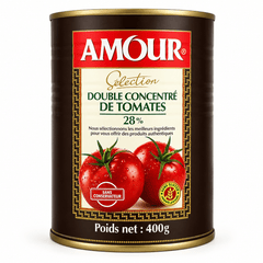 Amour Double Concentrated Tomato Paste 28% – 400g