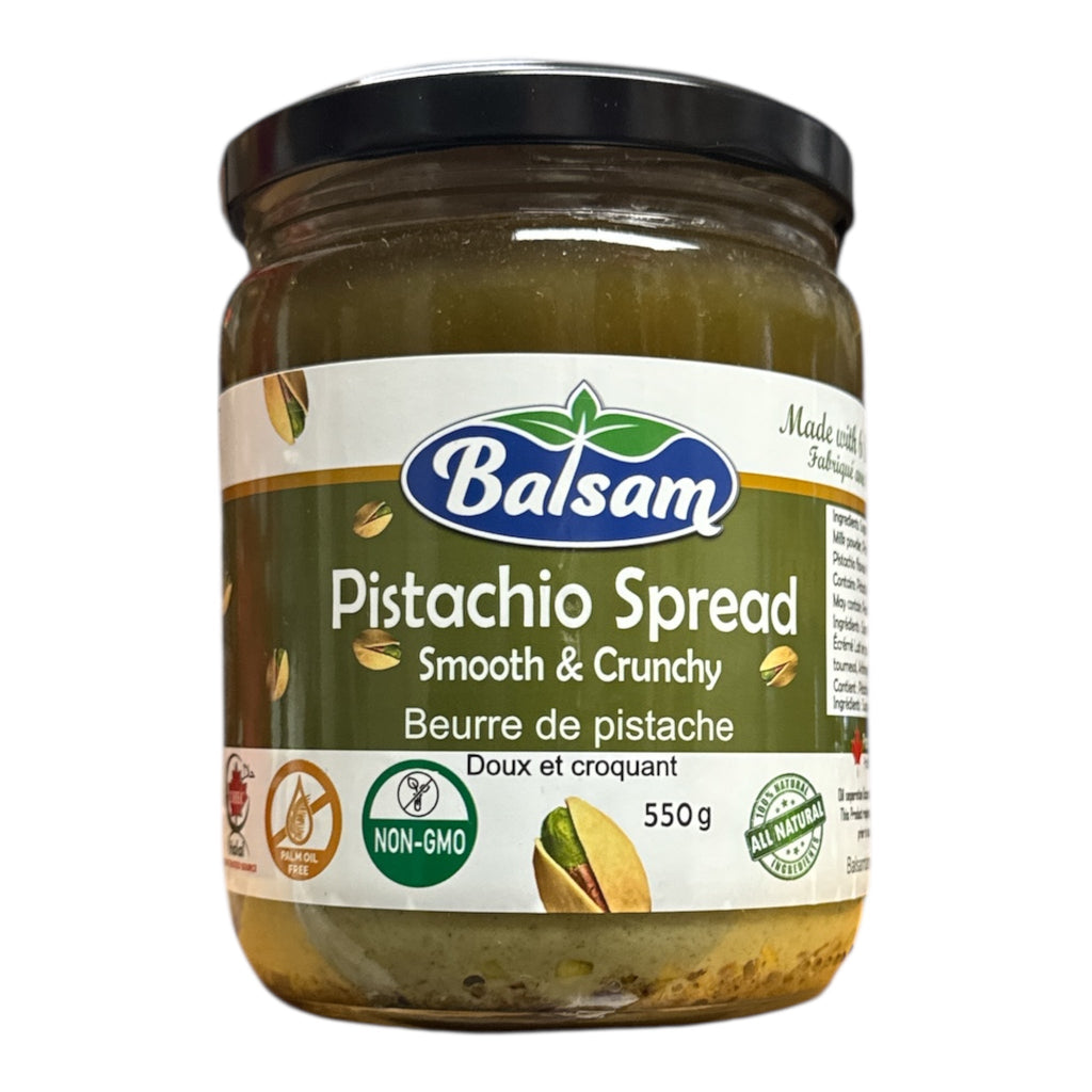 Balsam Pistashio Spread - Smooth & Crunchy 550g - Authentic from Zaytuna Mart Canada