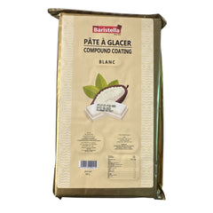 Baristella White Compound Chocolate Coating (Pâte à Glacer Blanc) – 500g