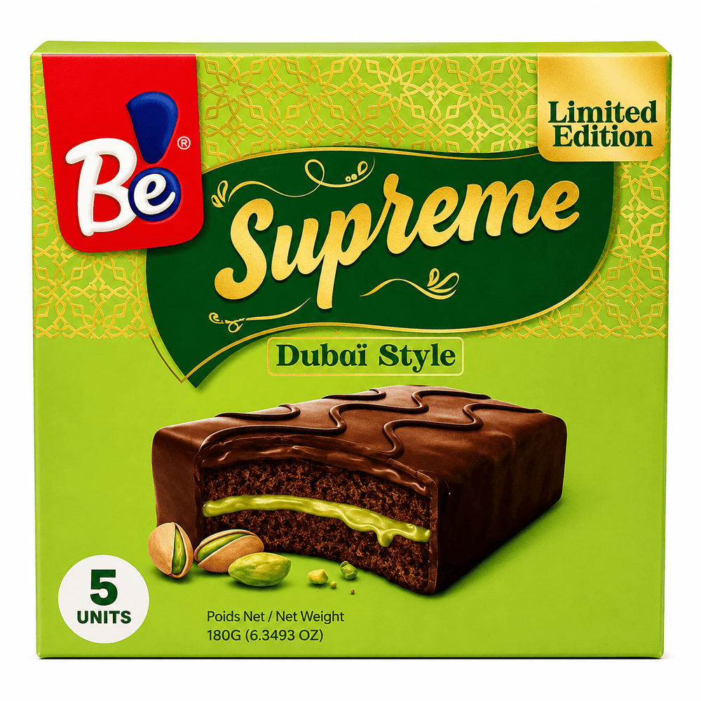 Be Supreme Dubai Style Chocolate Cake with Pistachio Filling – 5 Pack, 180 g