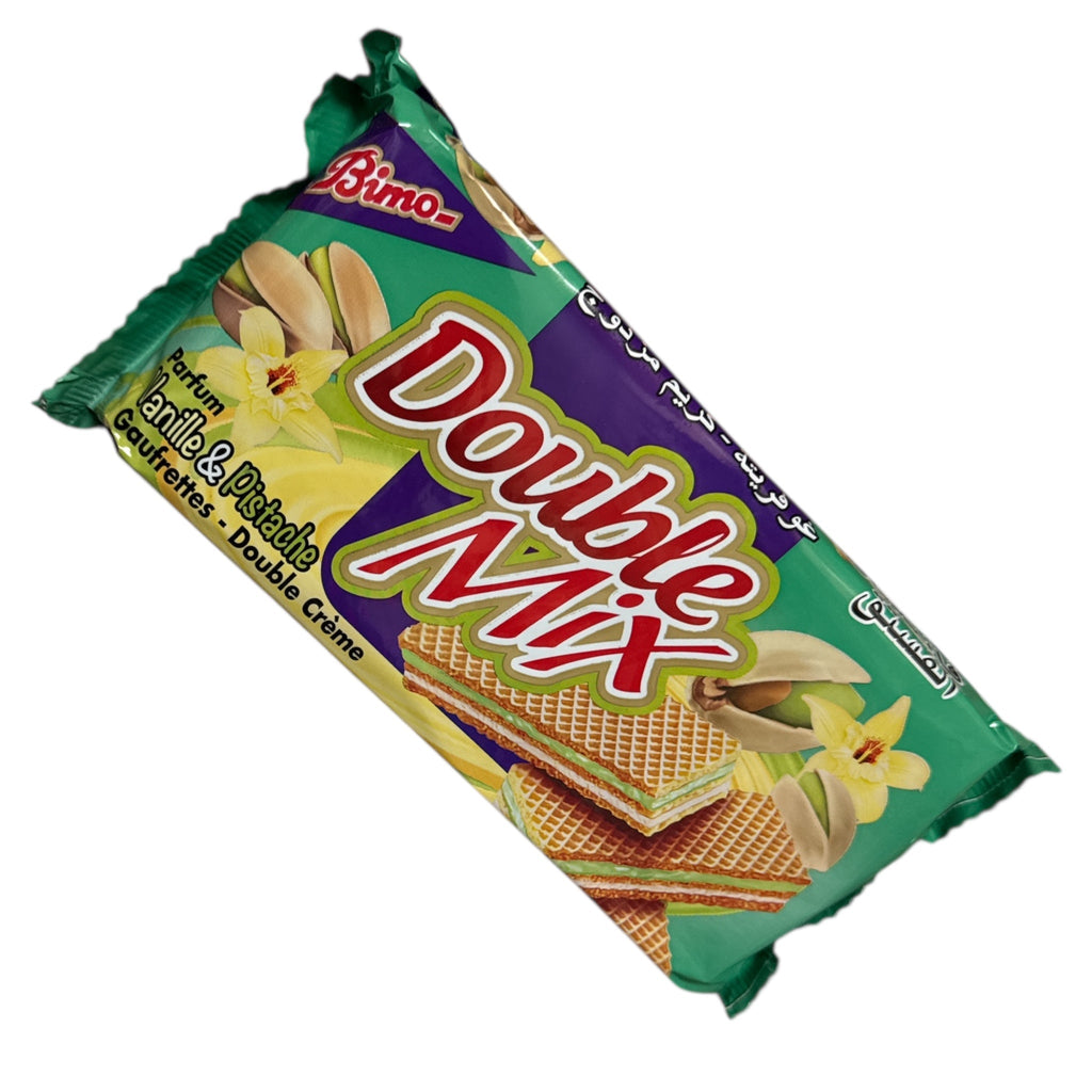 Bimo Double Mix Vanilla & Pistachio Wafers – Gaufrettes Double Crème 200 g - Authentic from Zaytuna Mart Canada