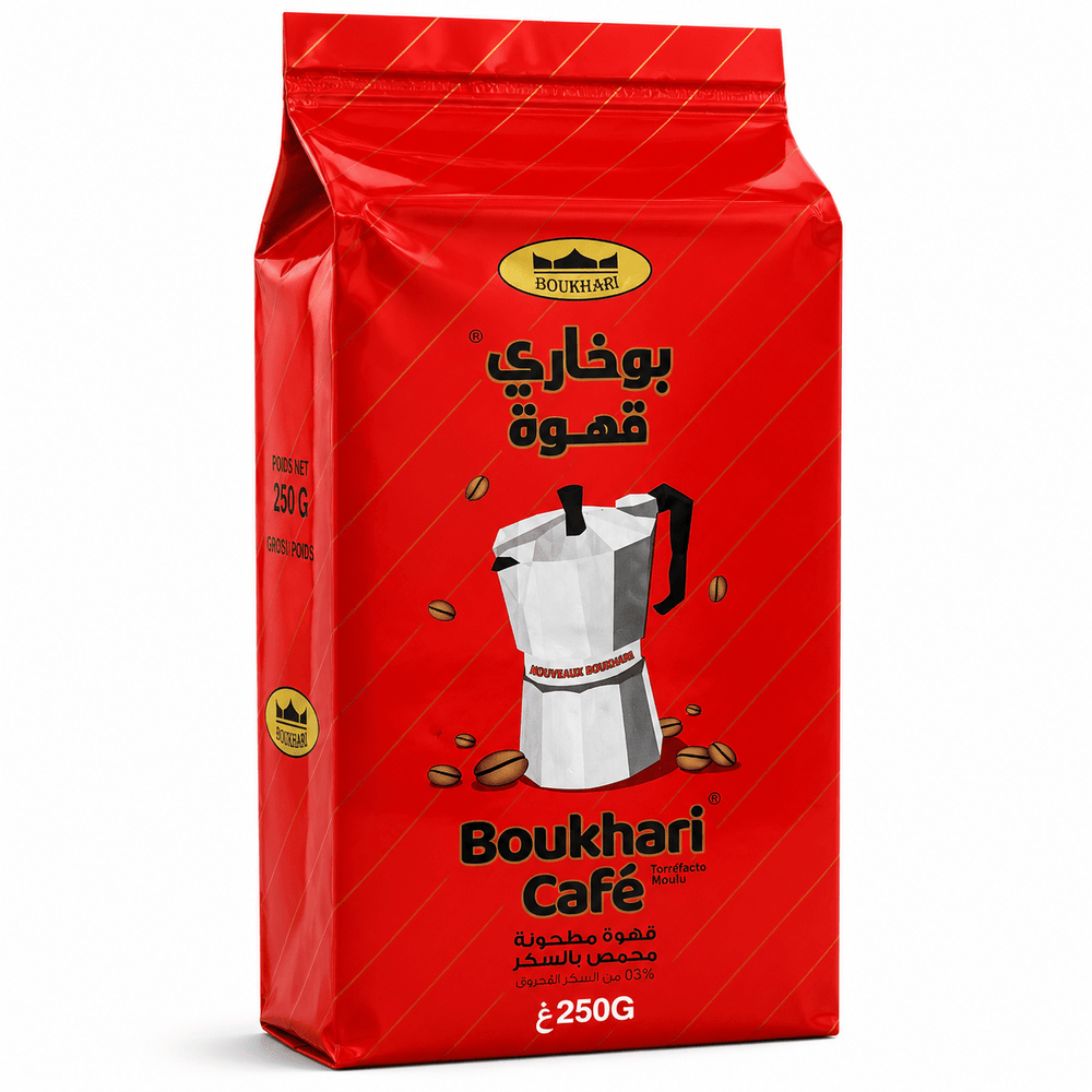 Boukhari Café Sweetened Ground Coffee 250g | Product of Algeria | ZaytunaMart Canada