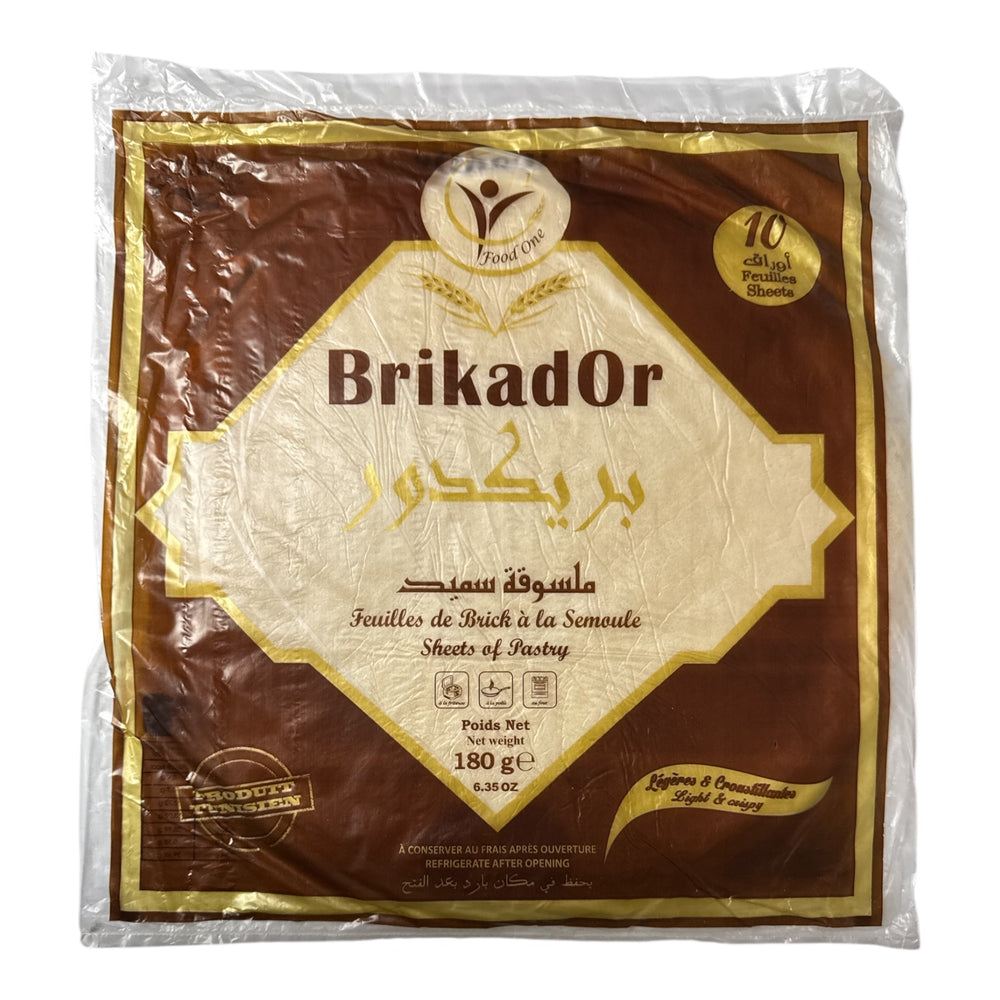 BrikadOr Spring Roll Feuille de Brick Semoule Malsouka Dioul 10 sheets (180g)