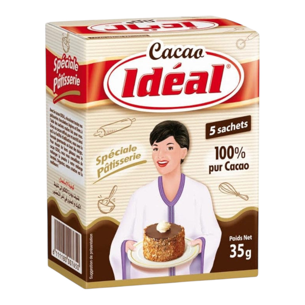 Cacao Idéal – 100% Pure Baking Cocoa (5 Sachets, 35g) - Authentic from Zaytuna Mart Canada