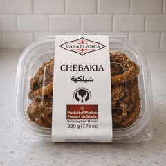 Casablanca Chebakia – Moroccan Sesame & Almond Pastry in Honey Syrup (220g)