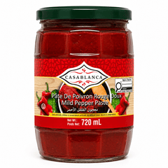 Casablanca Mild Red Pepper Paste – Traditional Sweet Pepper Spread 720mL