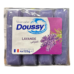 Doussy Savon de Marseille Lavender Soap – 4 × 125g