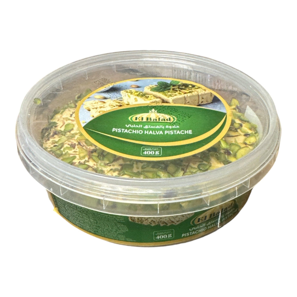 El Balad Pistachio Halva – Sesame Halva with Pistachios 400g