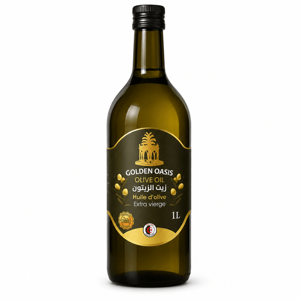 Golden Oasis Algerian Extra Virgin Olive Oil 1L – Premium Cold Extracted Olive Oil