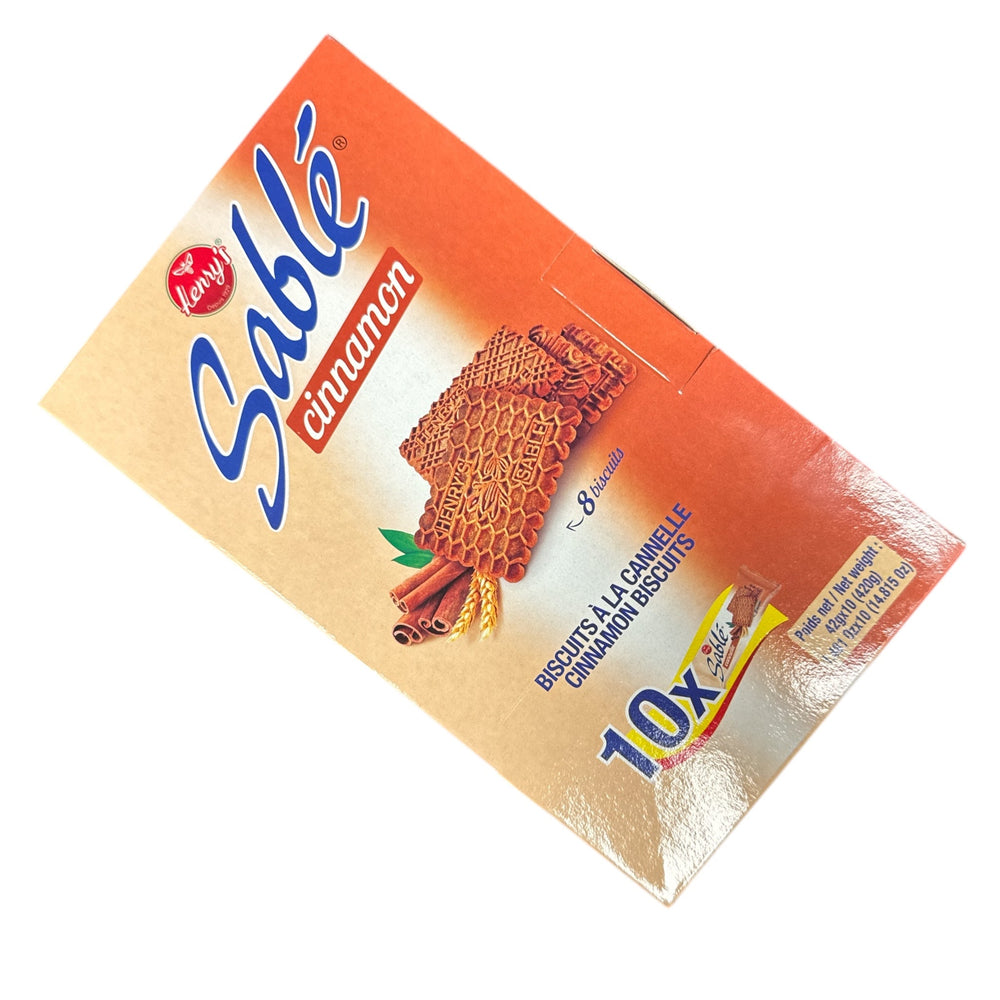 Henry’s Sablé Cinnamon Biscuits – 10 Packs (8 Biscuits Each)