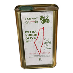 Jannat Extra Virgin Olive Oil – 1L Tin (Product of Palestine)
