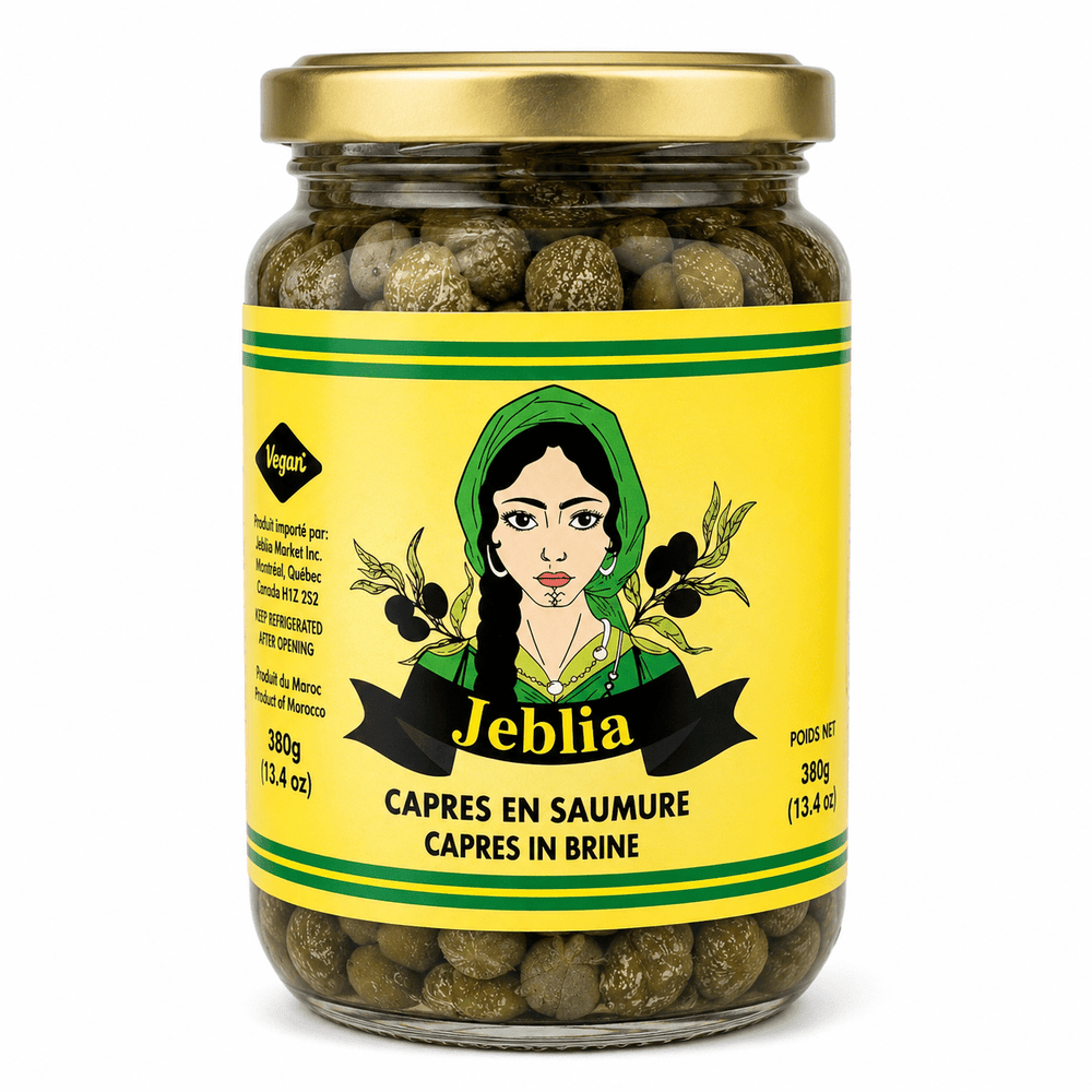 Jeblia Moroccan Capers Pickled in Brine 380g