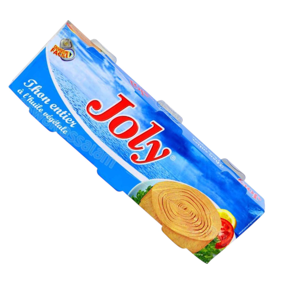 Joly Whole Tuna in Vegetable Oil – Moroccan Canned Tuna (3 × 85g)