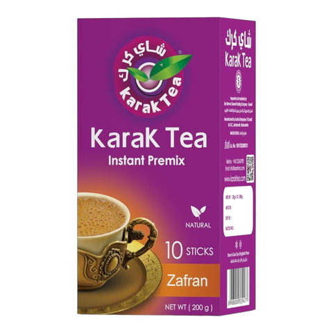 Karak Tea Instant Premix with Safran - 10 x 20g Sachets