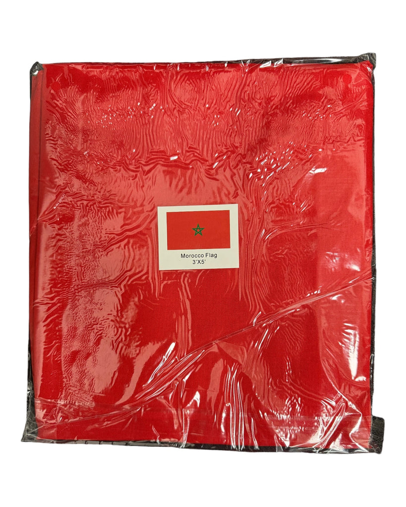 Large Morocco Flag Polyester 3’x5’ (90x150cm) - Authentic from Zaytuna Mart Canada