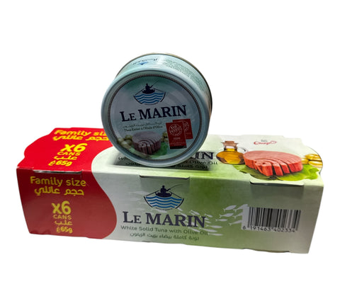 LE MARIN White Solid Tuna in Olive Oil 6x65g