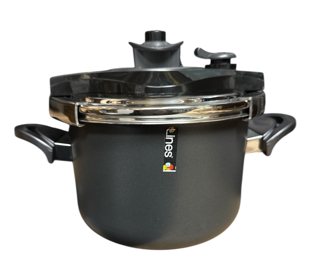 LINES Pressure Cooker Non Stick Aluminum Coated with Teflon 5L