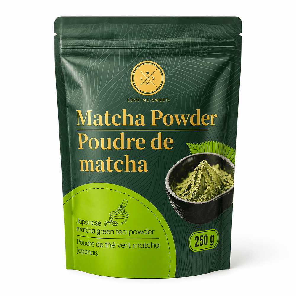 Love Me Sweet Matcha Green Tea Powder 250g – Japanese Style Matcha for Lattes, Smoothies & Baking