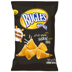 Mahboul BUGLES Corn Snack  with Smokin BBQ Flavour (120g)