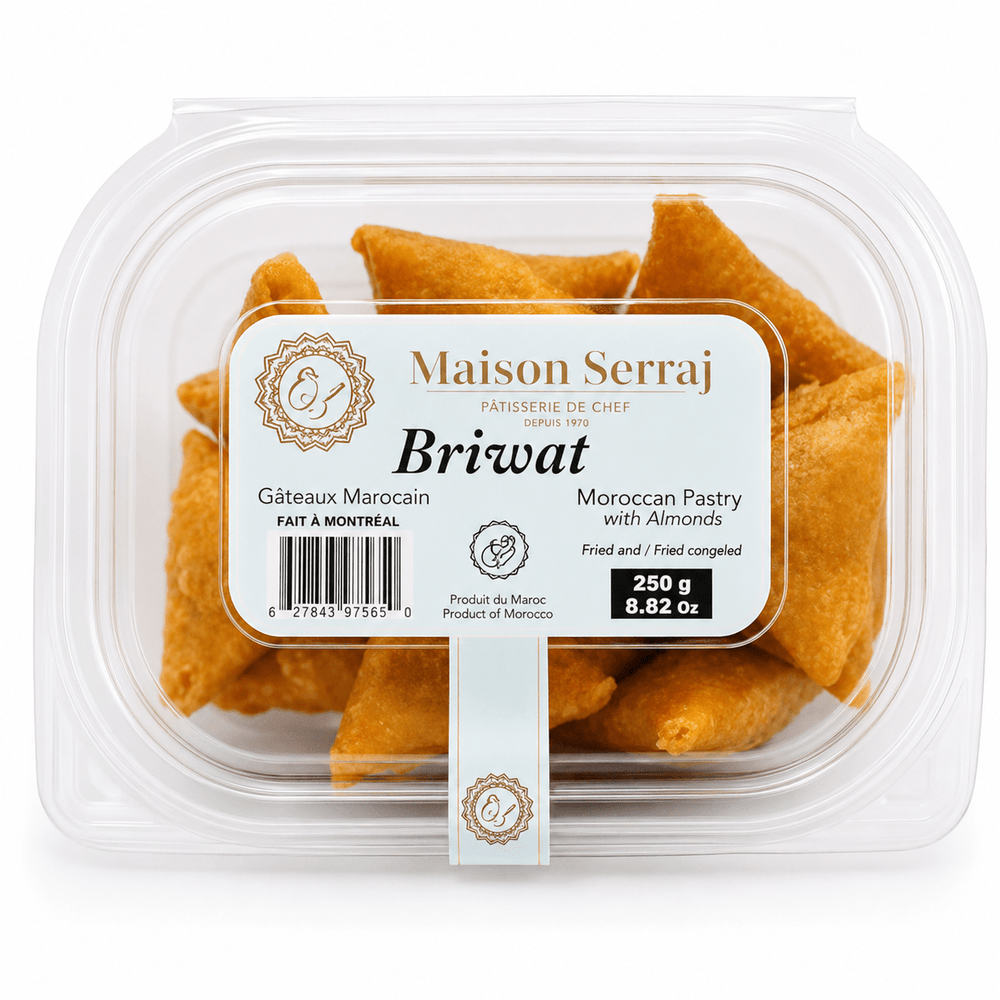 Maison Serraj Briwat – Moroccan Almond Pastry in Honey Syrup 400g