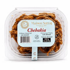 Maison Serraj Chebakia – Moroccan Sesame & Almond Pastry in Honey Syrup (350g)