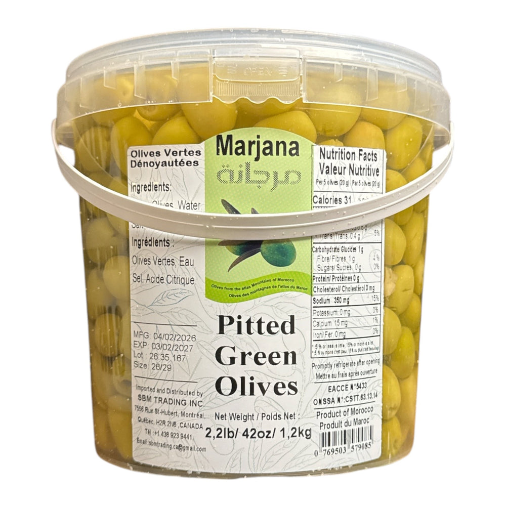 Marjana Pitted Green Olive 2.3kg (1.2kg net)