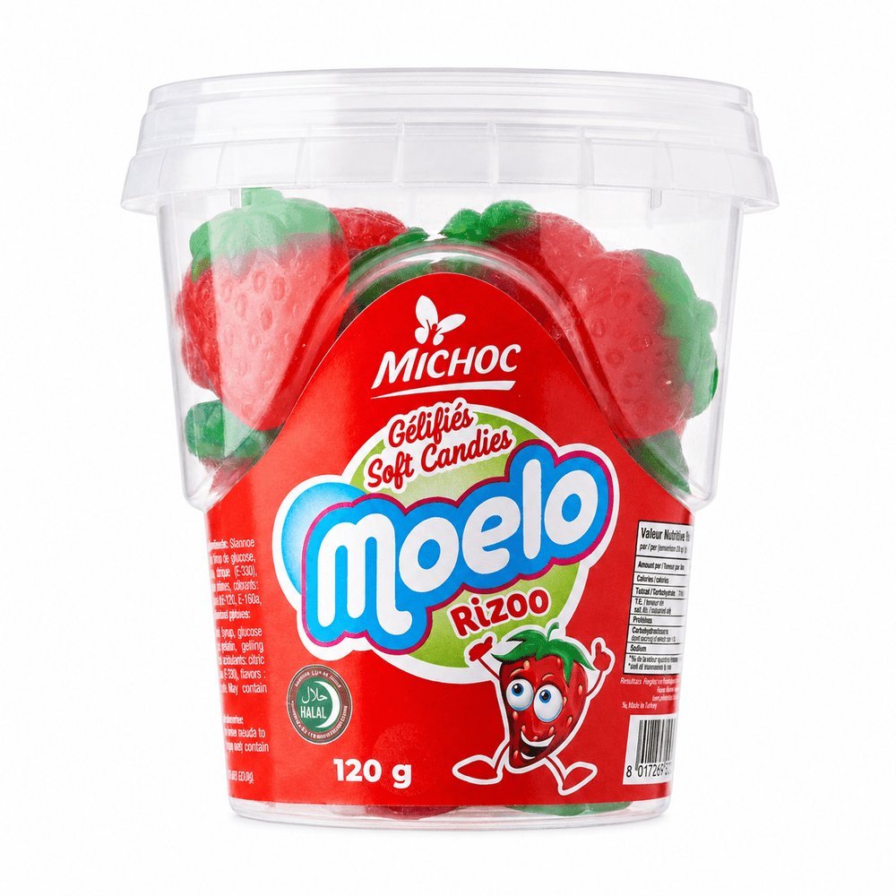 Michoc Moelo Rizoo Strawberry Soft Candies 120g