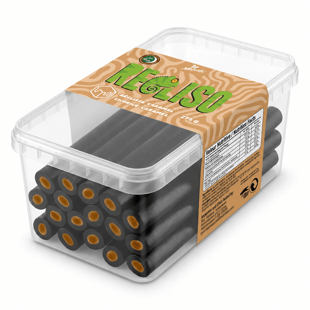 Michoc Regaliso Licorice Caramel Candy 275g