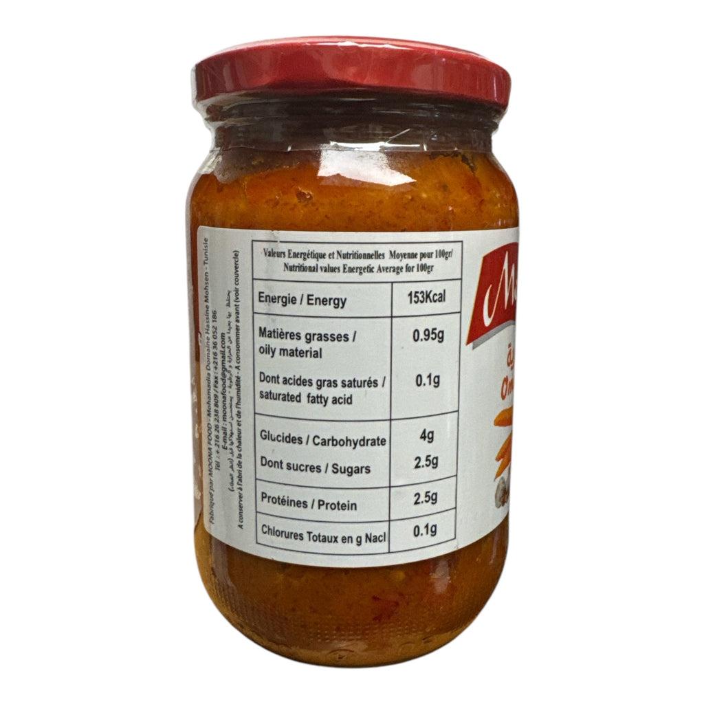 MOONA Tunisian Salad Omek Houria 350g - Authentic from Zaytuna Mart Canada