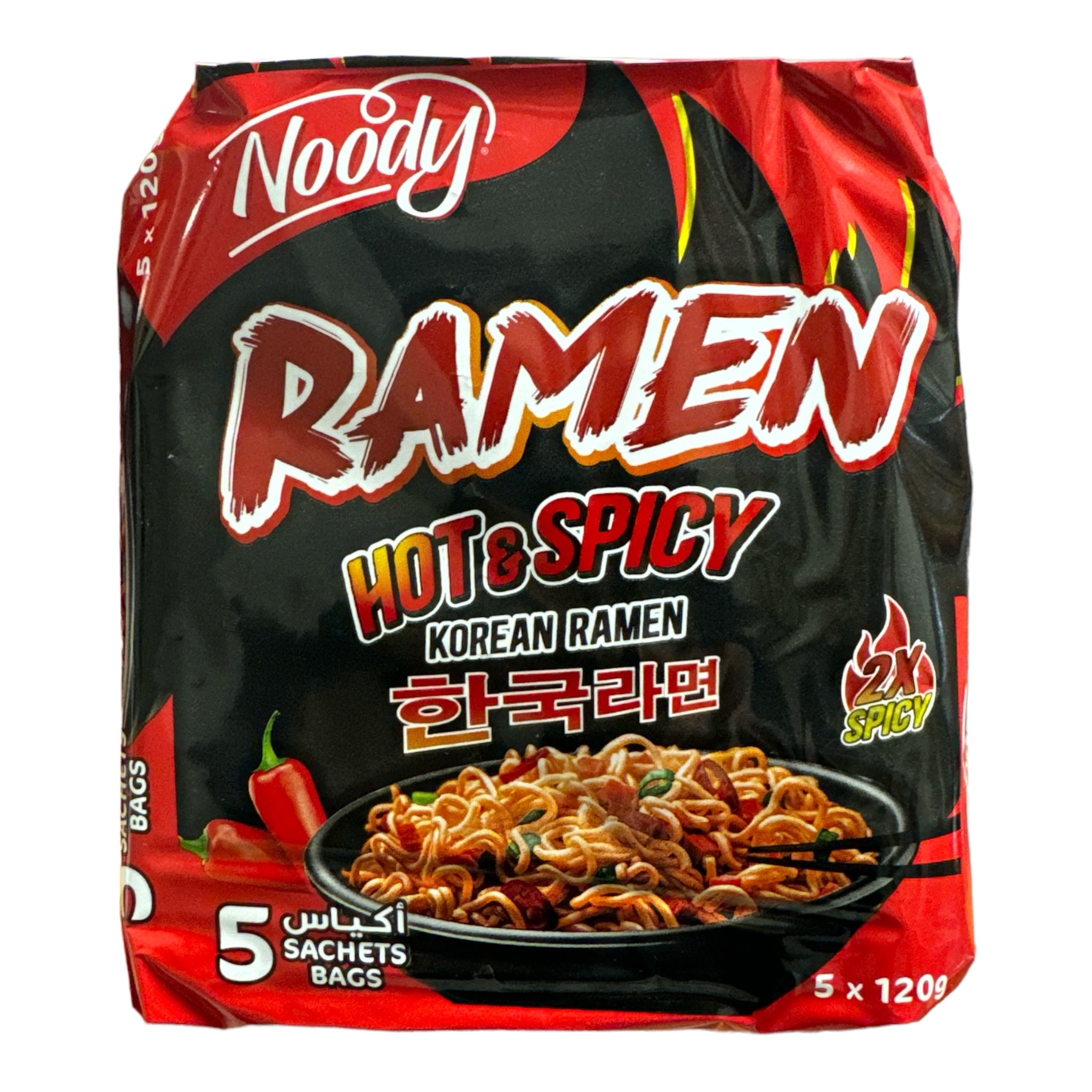Noody Rice Noody Halal Instant Korean RAMEN Noodles spicy 5x120g | ZaytunaMart Canada
