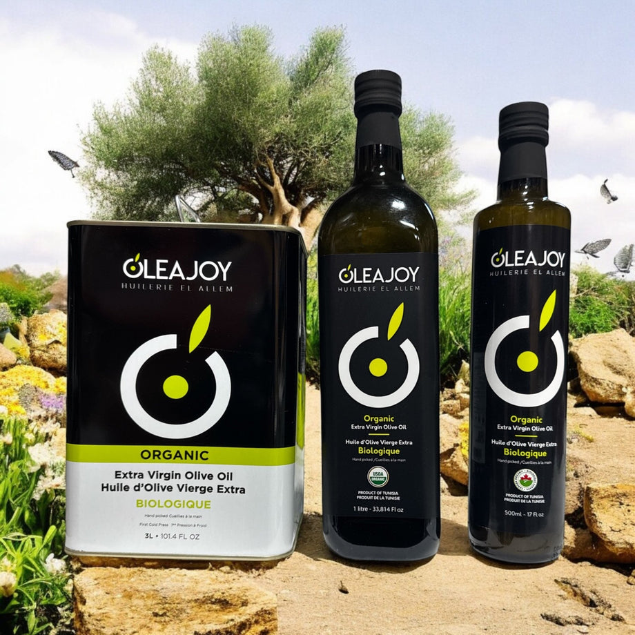 OLEAJOY Organic Extra Virgin Olive Oil 1L