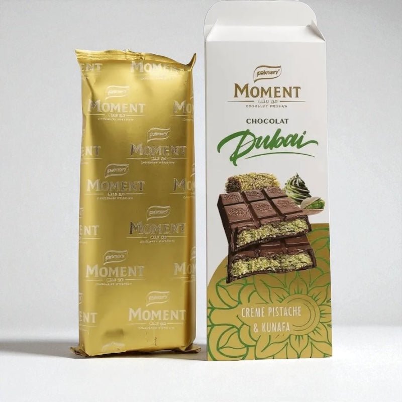 Palmary Moment Dubai Pistachio & Kunafa Chocolate Bar (150g) - Authentic from Zaytuna Mart Canada