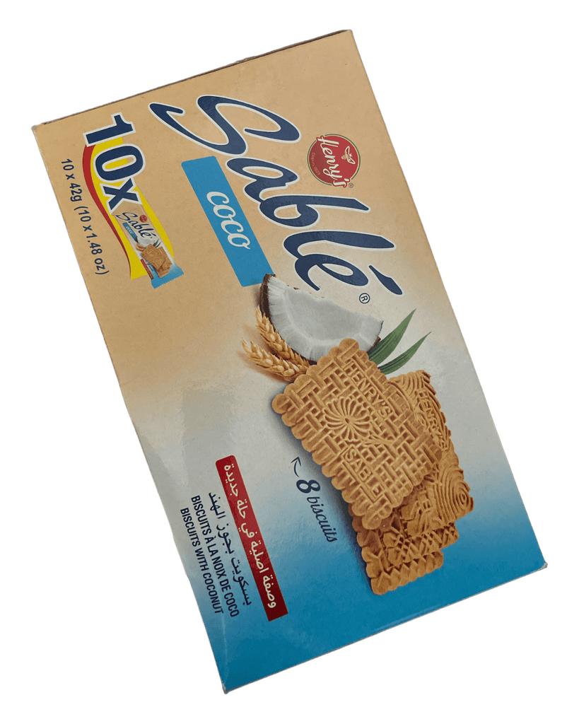 SABLE Coco Authentic Moroccan Cookies 10x42g - Authentic from Zaytuna Mart Canada