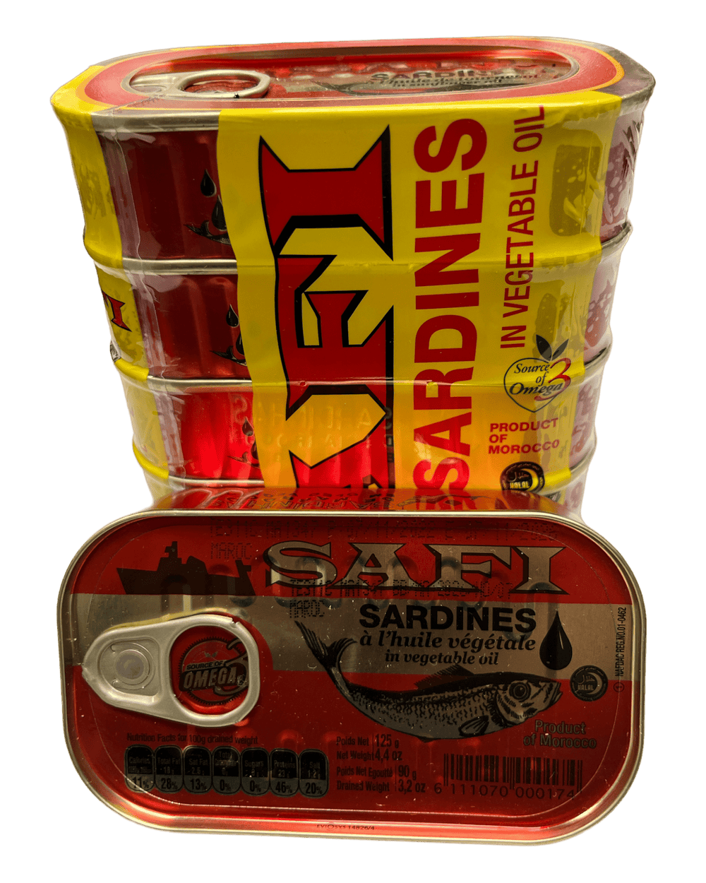 Safi Sardines in vegetable oil Pack of 5x125g