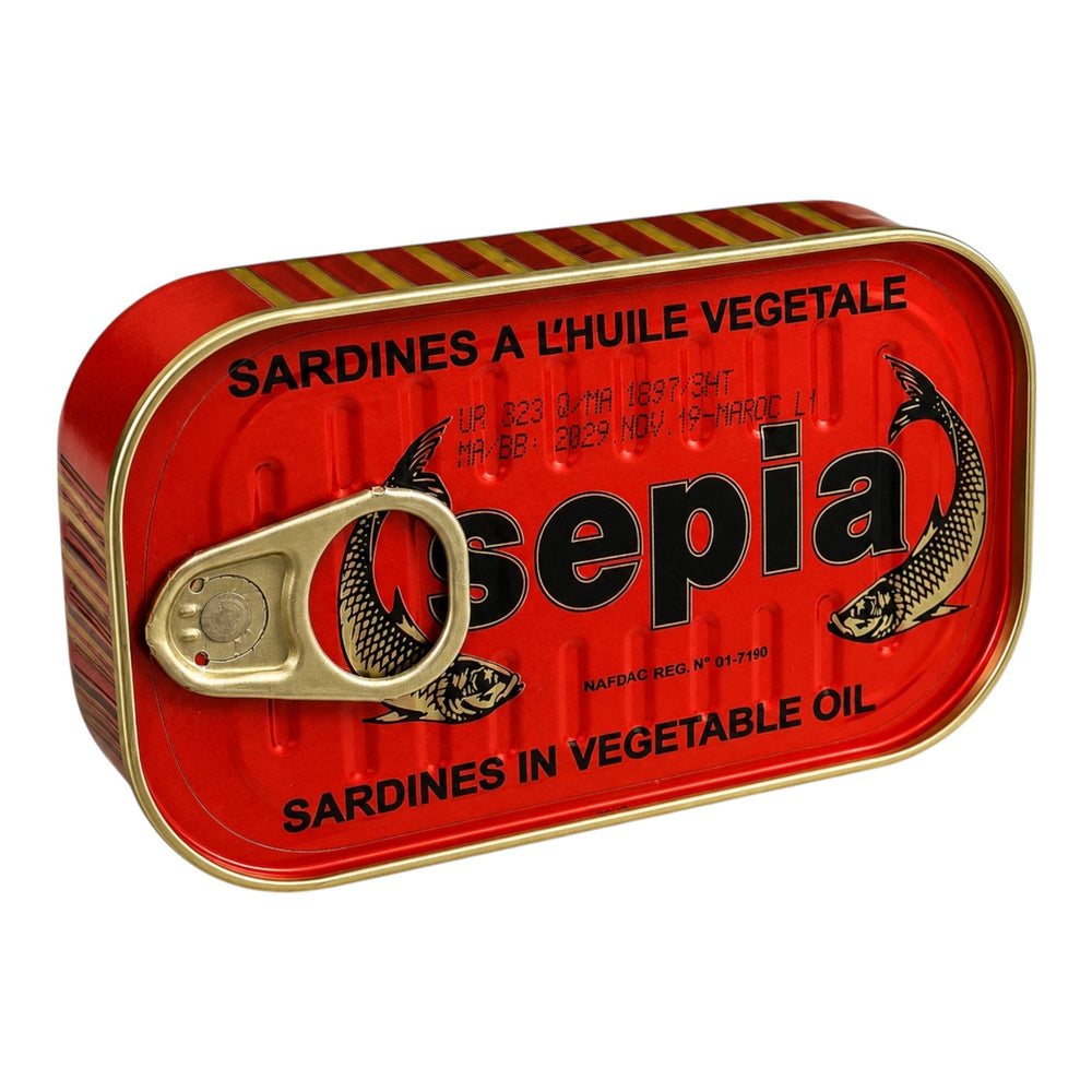 Sepia Sardines in Vegetable Oil 125g | Moroccan Canned Sardines | ZaytunaMart Canada