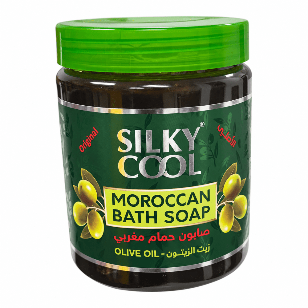 Silky Cool Moroccan Bath Black Soap with Olive Oil 1kg