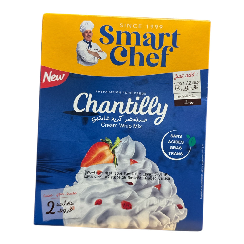 Smart Chef Chantilly Cream Whip Mix - 72g - Authentic from Zaytuna Mart Canada