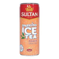 Sultan Sparkling Ice Tea – Peach Black Tea (330 ml) | Moroccan Beverage