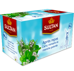 SULTAN Tisane Collection After Meals: Caraway, Rosemary & Peppermint – 20 Bags